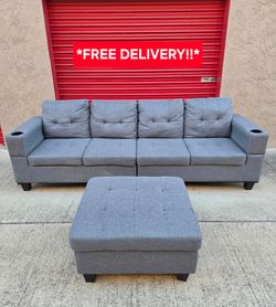Beautiful Sofa with Ottoman