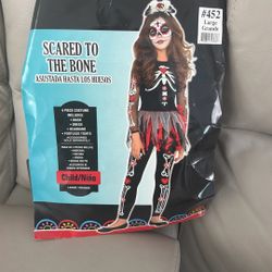 Halloween Costume - Scared To The Bone Large