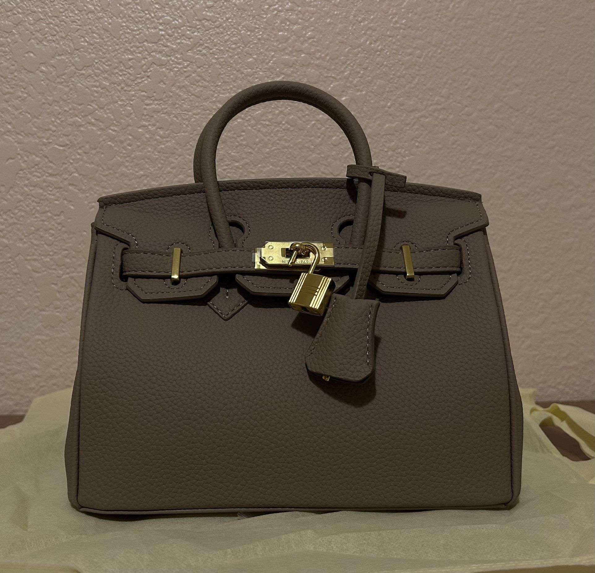 Hermes Hand Bag Gray Birkin