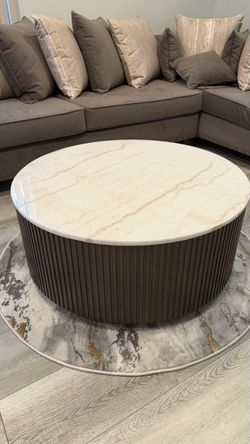 Marble top coffee table