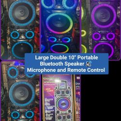 Bocina Bluetooth Grande dobles 10" 🔊🎤