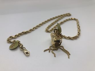 Ikaika 14k Solid Gold New - 5 mm Rope Chain