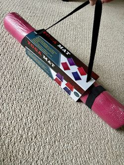 Rose Pink Yoga Mat With Carrier NEW