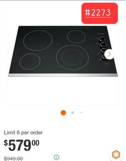 ➿️ Frigidaire FFEC3025UB 30 inch Electric Smoothtop Cooktop  Black #2273