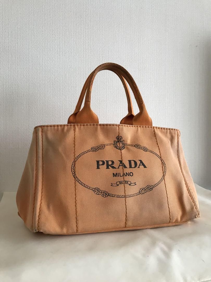 𝐏𝐑𝐀𝐃𝐀 Canapa Orange Tote Bag