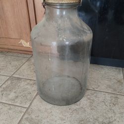 Vintage Glass Pickle Jar 