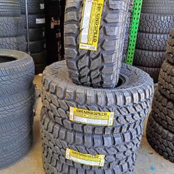 33x12.50R15LT Set Of 4 Grounspeed M/T New Tires 