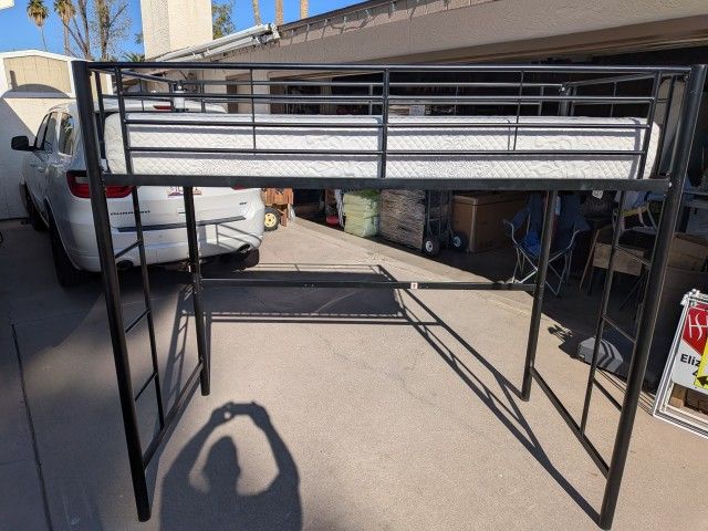 New Twin Loft Bed with Memory Foam Mattress