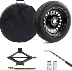 4022Y- Gleyi- Spare Tire Kit Compatible with 2016-2026 Pacifica - Includes 18x4 Rim, 155/90R18 Spare Tire, 29” Rolling Diameter Includes car Jack kit 