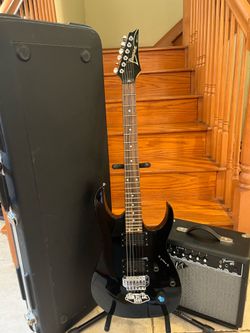 Ibanez RG120. W/ Hardshell Case, Fender Amp