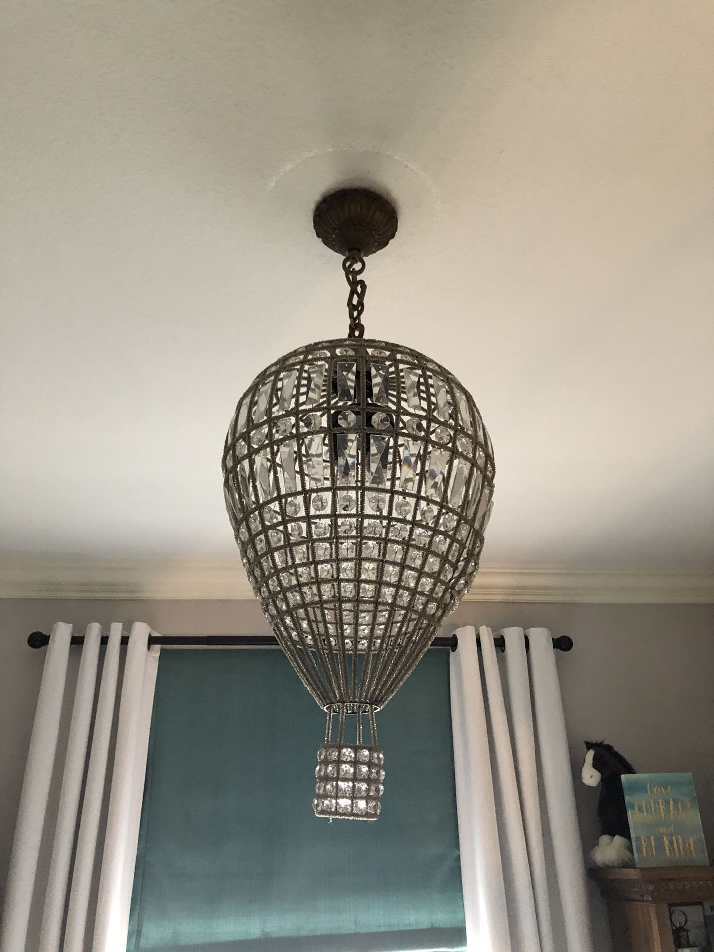 Restoration Hardware Baby&Child Crystal Hot Air Balloon Chandelier