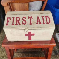 HANDMADE FIRST AID STORAGE BOX