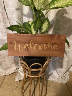 New Wood Engraved Sign