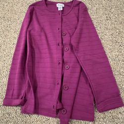 WOMENS Like New Vicki Wayne Size Small Cardigan Button Down Plum/purple Color Sweater