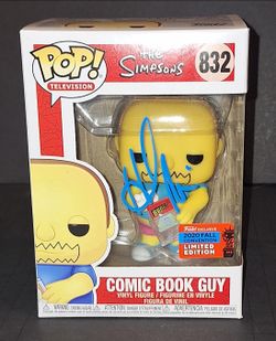 🔥 Hank Azaria Signed Autographed The Simpsons Comic Book Guy Funko Beckett COA 🔥