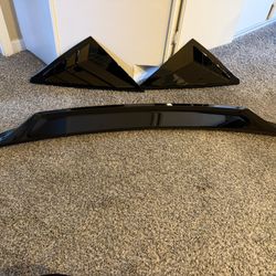 2024 Honda Civic Hatchback Wings Spoiler / Air Vent Window Scoop Shade 