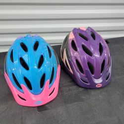(2) Youth Bell Helmets