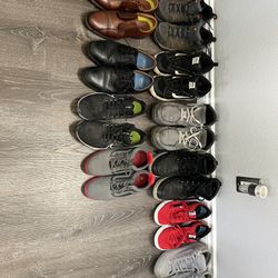 Size 10 Shoe Lot: Nike, Vans, Merrell, Sorel, Converse