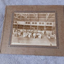 HAIKU ATHLETIC CLUB LUAU*HAWAII*JULY 15 1938*PHOTOGRAPH*9"×12" CARDBOARD BOARDER