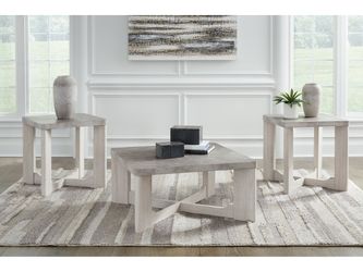 Garnilly Whitewash Occasional Table Set (Set of 3)