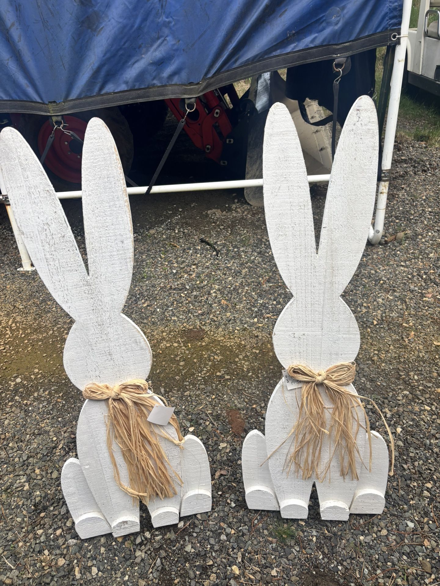 New Wood Bunnies Approx 3.5 Ft