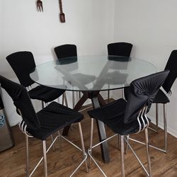 Dining table and chairs