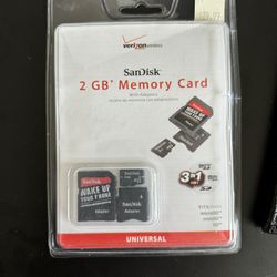 Verizon SanDisk 2GB Memory Card Brand New