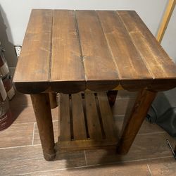 Wood/Log End/side Tables