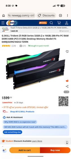 G.Skill DDR5 32GB RAM