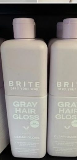 Brite Gray Hair Gloss Clear Gloss