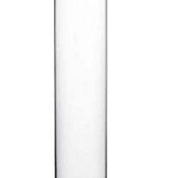 Cylinder Vase, 4" W x 24" H, Floral Container, Glass
