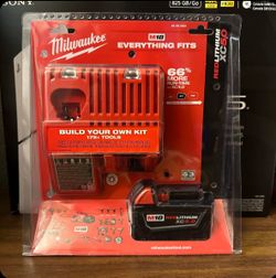 Milwaukee M18 5.0 Battery With Dual Charger For M18 And M12 Batteries
