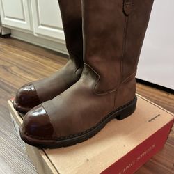 Men's 11-inch Waterproof Safety Toe Metguard Pull-On Boot