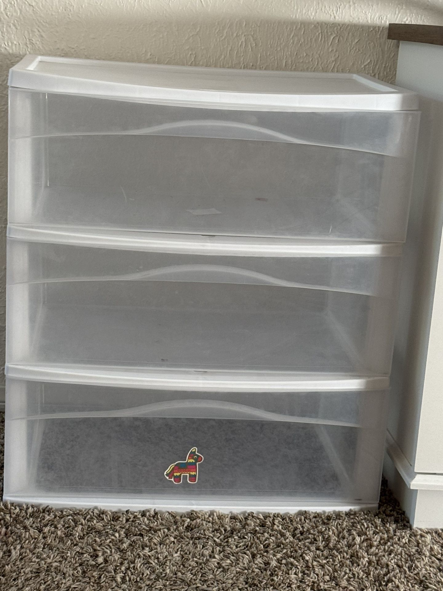 3 Drawer Plastic Bin