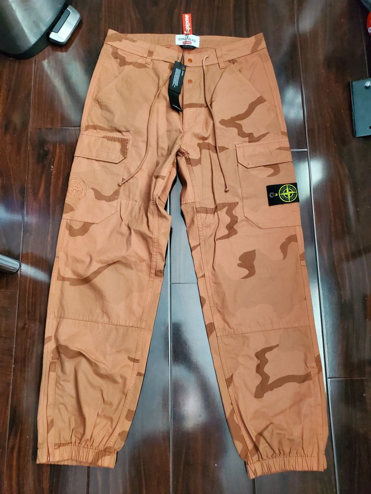 Supreme x Stone Island Coral Pants Sz 30 DS with Tags