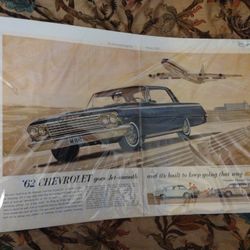 1962 Chevy Impala Advertising Poster