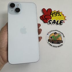 IPHONE   15  PLUS   128GB UNLOCKED LIGHT BLUE