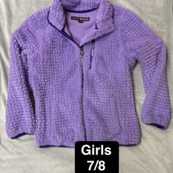 Youth Girls 7/8 Steve Madden Sherpa Fleece Jacket 