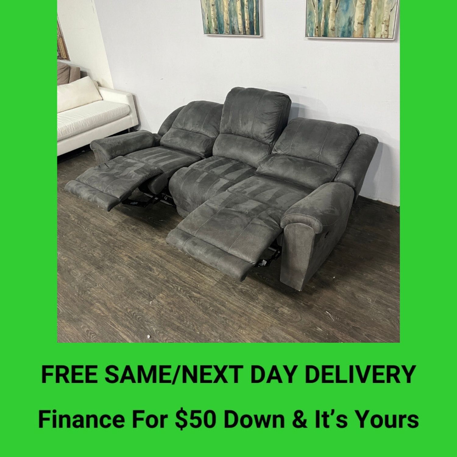 Recliner Sofa 3 Seat Couch | Free Delivery!