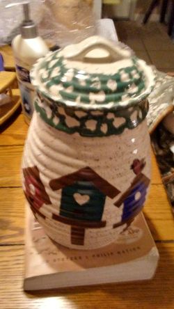 Bird house Cookie Jar.