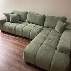 Brand New Green Sectional Sofa 
