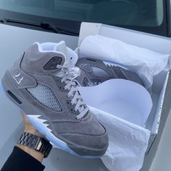 JORDAN 5 Wolf Grey Sz9
