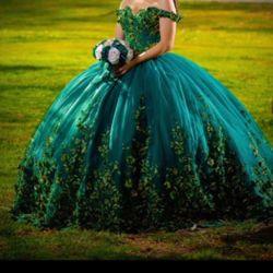 Vestido De Quinceañera Verde