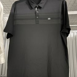 Travis Mathew Black Polo Short Sleeve Men’s XL