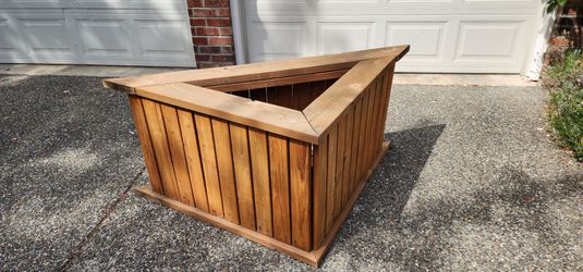 Cedar Wood Triangular Planter Box - Two available

$150 each