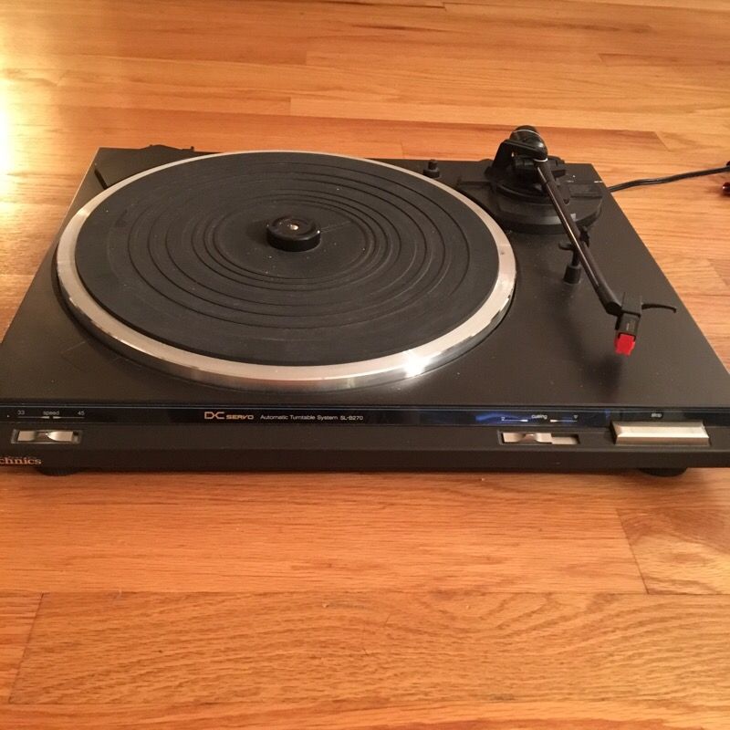 Vintage 1980's Technics turntable record player