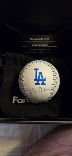 Dodgers Kirk Gibson signed Baseball