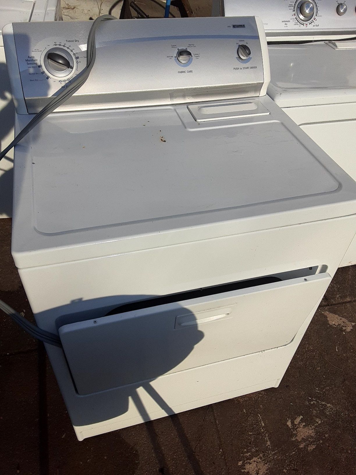 Maytag washer and dryer sold as a set.