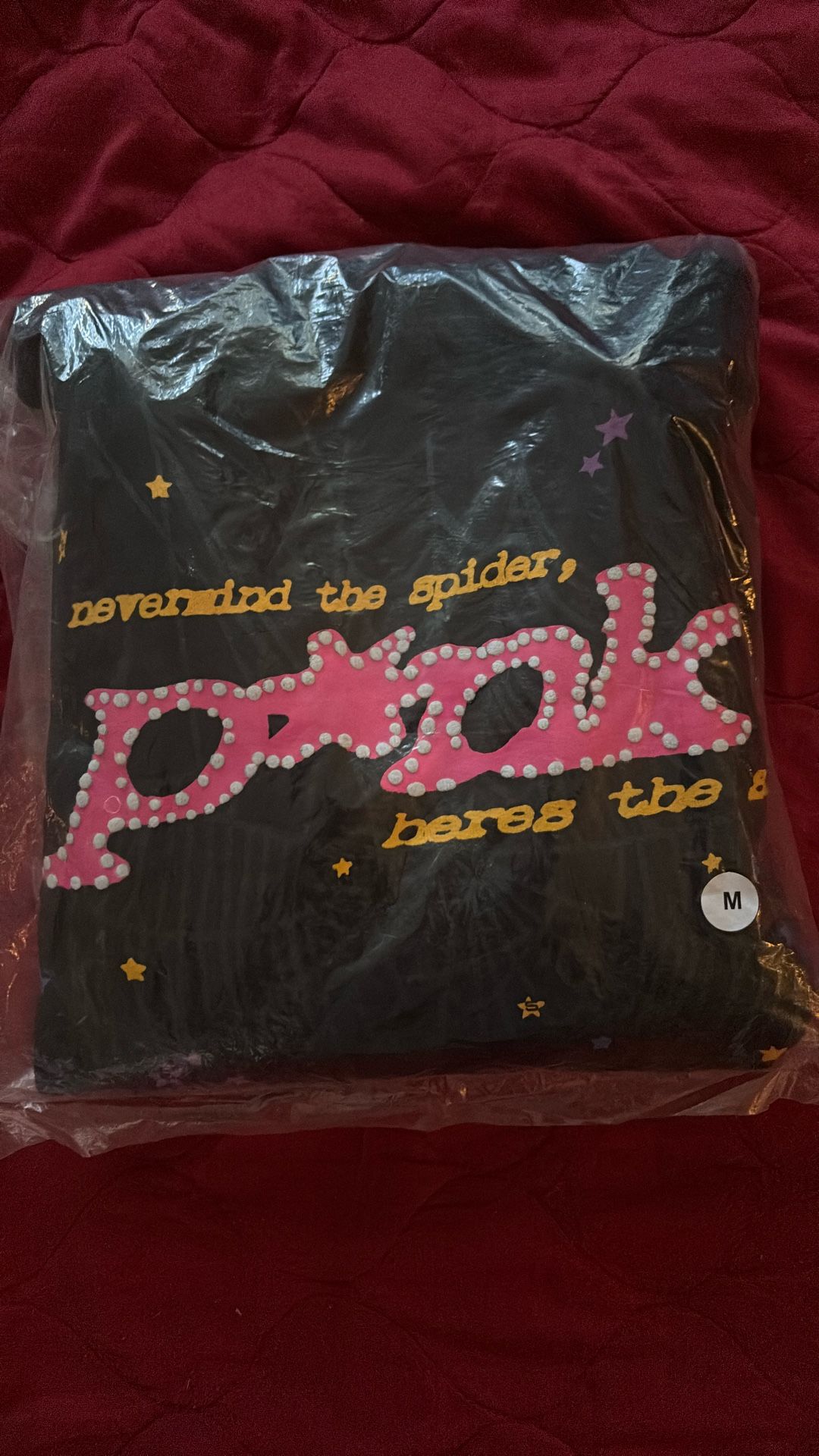 sp5der hoodie v1 black