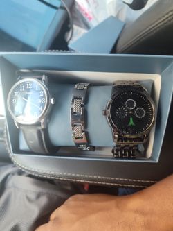 Black Watch and Silver bracelet